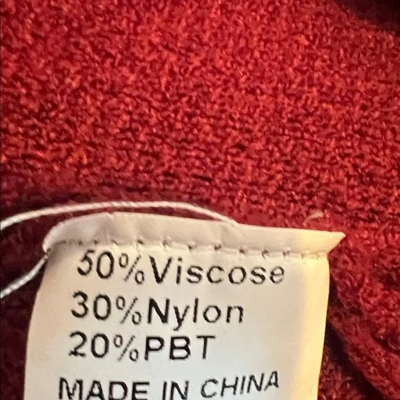 ANRABESS Burgundy Cardigan Sweater Duster Size M - Picture 10 of 11